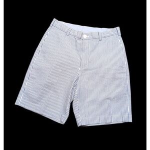 Brooks Brothers Shorts Mens 32 Blue White Striped Seersucker